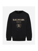Black sweatshirt with golden Balmain logo - Balmain - Lokkyn.com
