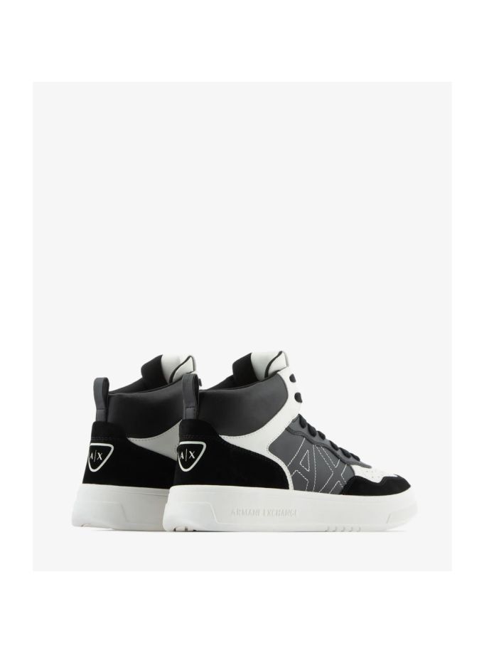 High-top sneakers with logo - Armani Exchange 