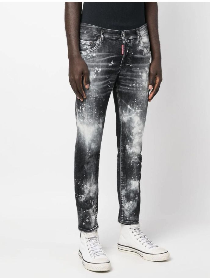 faded-effect skinny jeans